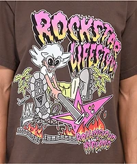 Hypland x Rolling Loud Rockstar Brown T-Shirt