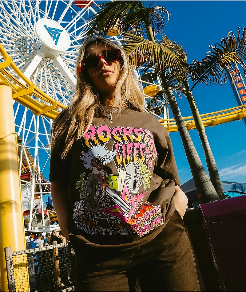 Hypland x Rolling Loud Rockstar Brown T-Shirt