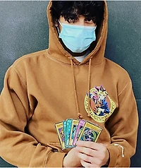 Hypland x Yu-Gi-Oh! Yugi Monsters Brown Hoodie