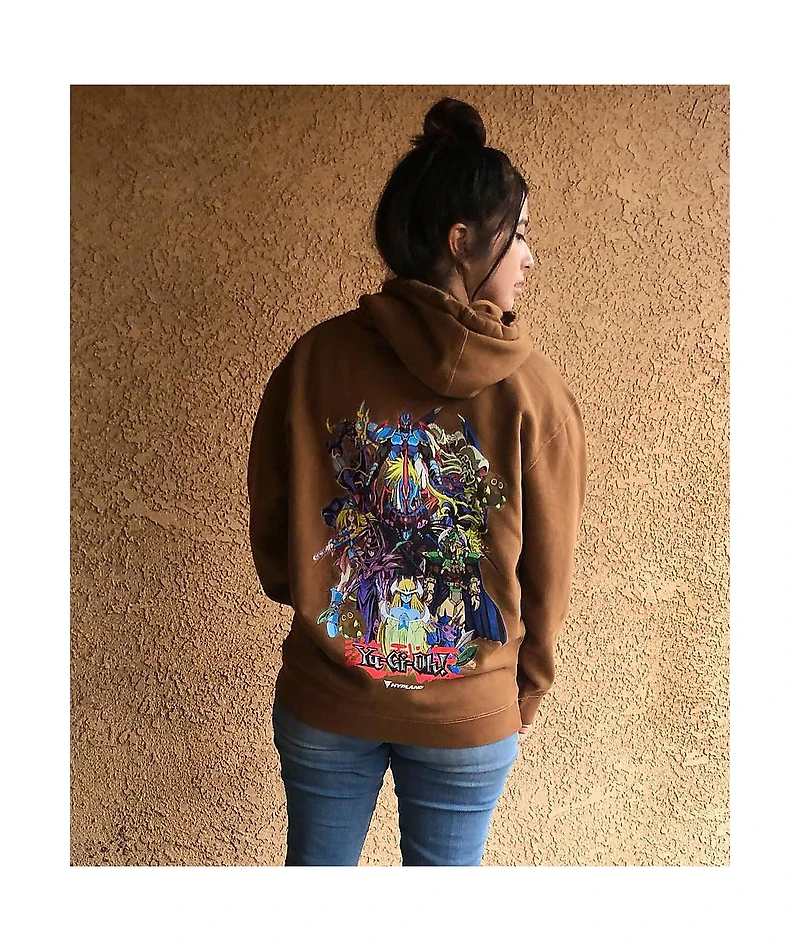 Hypland x Yu-Gi-Oh! Yugi Monsters Brown Hoodie