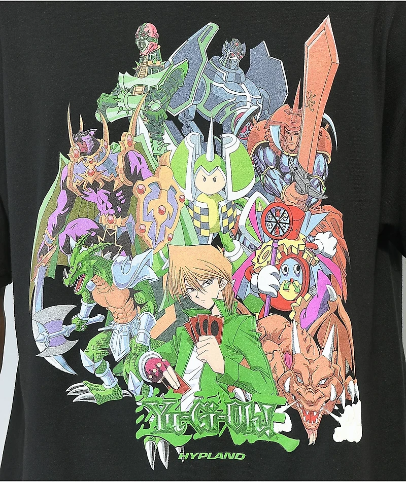 Hypland x Yu-Gi-Oh Joey Monsters Black T-Shirt
