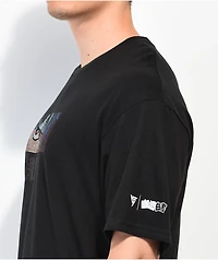 Hypland x Yu Hakusho Heie Eyes Black Rhinestone T-Shirt