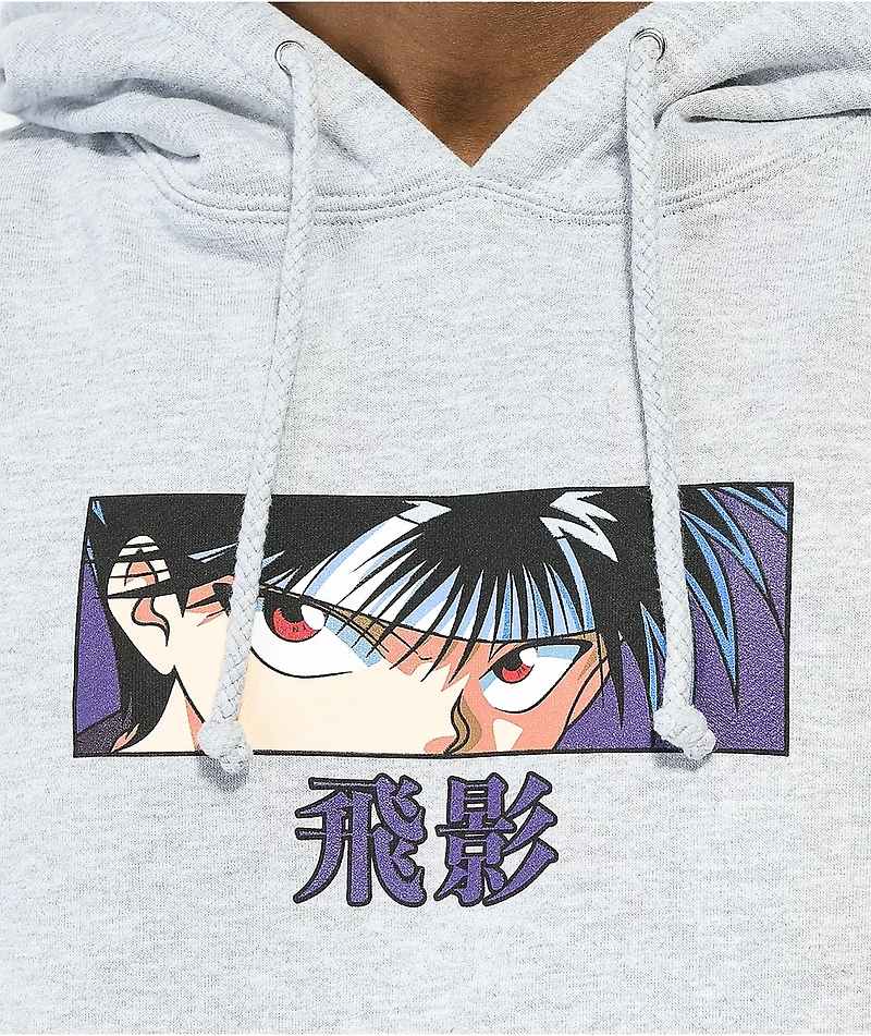 Hypland x Yu Hakusho Hiei Eyes Grey Hoodie