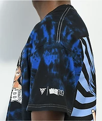 Hypland x Yu Hakusho Hiei Hypnosis Blue & Black Tie Dye T-Shirt