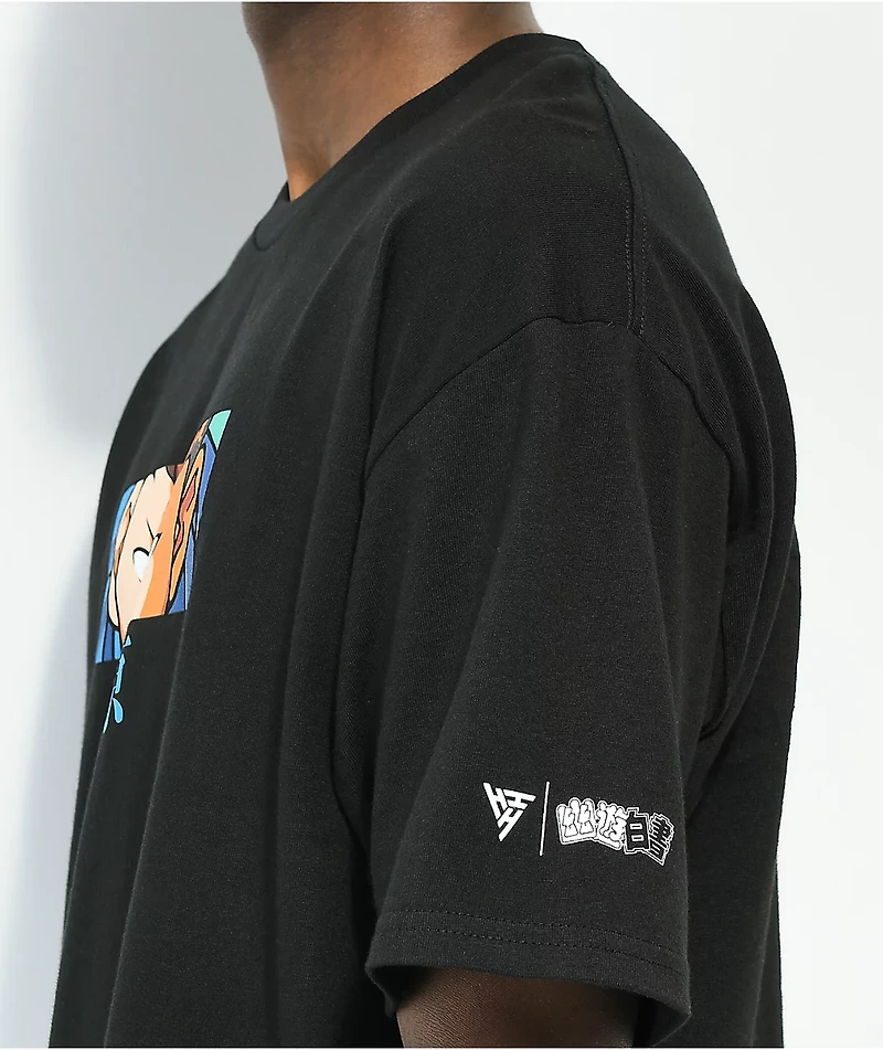 Hypland x Yu Hakusho Kuwabara Eyes Black T-Shirt