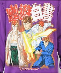 Hypland x Yu Hakusho Kuwabara Purple Long Sleeve T-Shirt