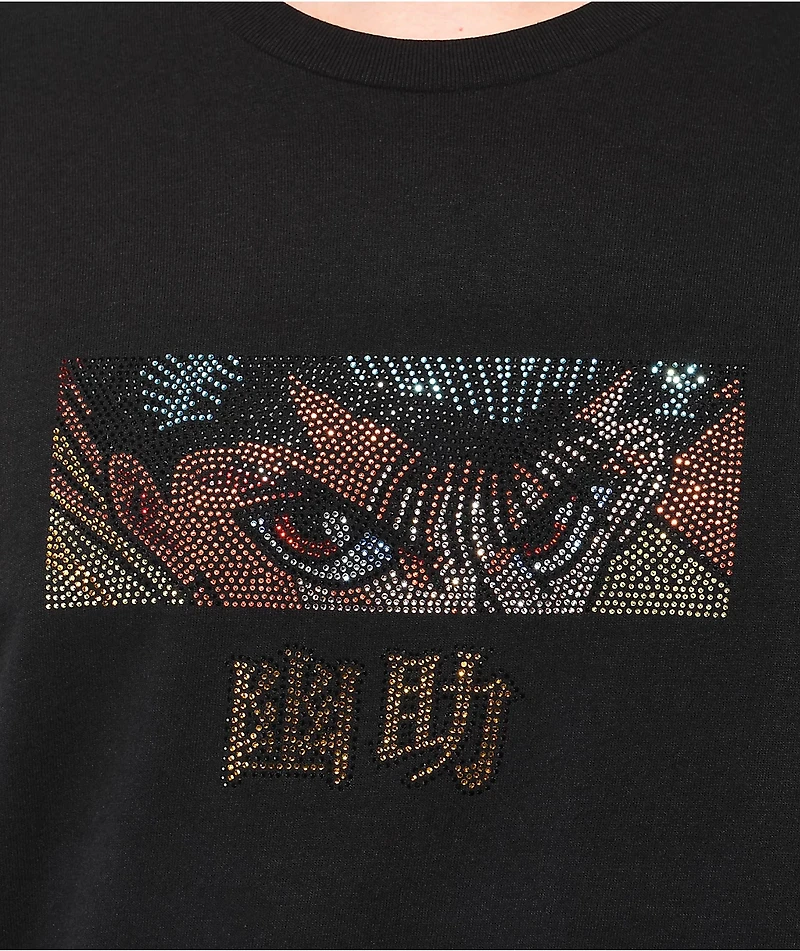 Hypland x Yu Hakusho Yuseke Eyes Black Rhinestone T-Shirt