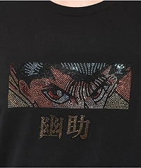 Hypland x Yu Hakusho Yuseke Eyes Black Rhinestone T-Shirt