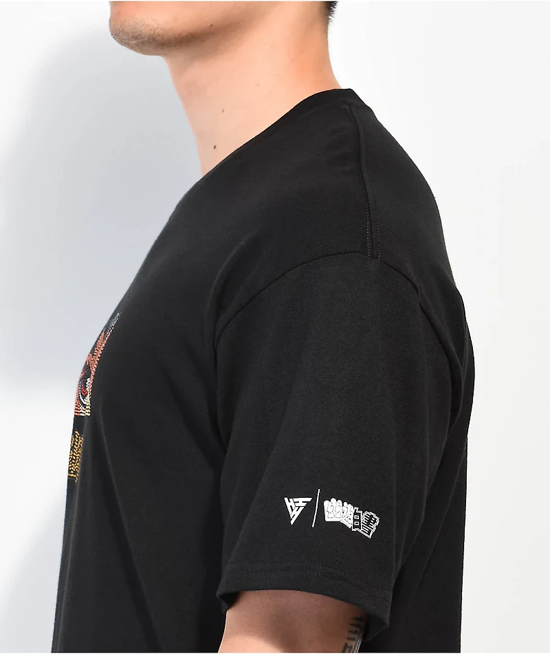 Hypland x Yu Hakusho Yuseke Eyes Black Rhinestone T-Shirt
