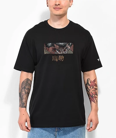 Hypland x Yu Hakusho Yuseke Eyes Black Rhinestone T-Shirt