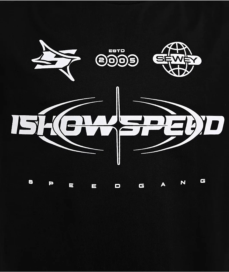 IShowSpeed Crosshair Black T-Shirt