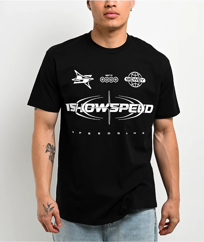 IShowSpeed Crosshair Black T-Shirt