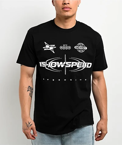 IShowSpeed Crosshair Black T-Shirt