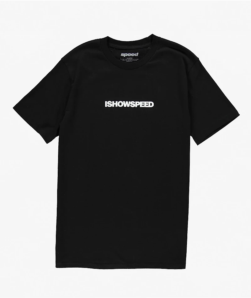 IShowSpeed Motion Black T-Shirt