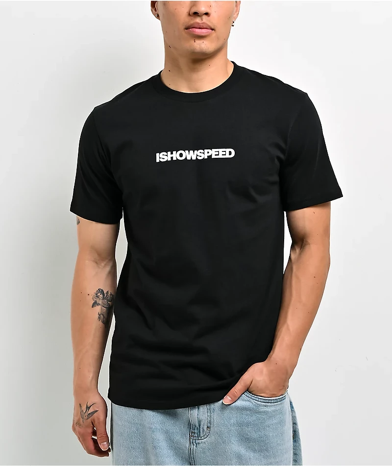 IShowSpeed Motion Black T-Shirt