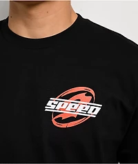 IShowSpeed Red Icon Black T-Shirt