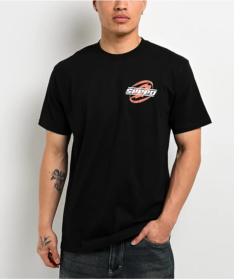 IShowSpeed Red Icon Black T-Shirt