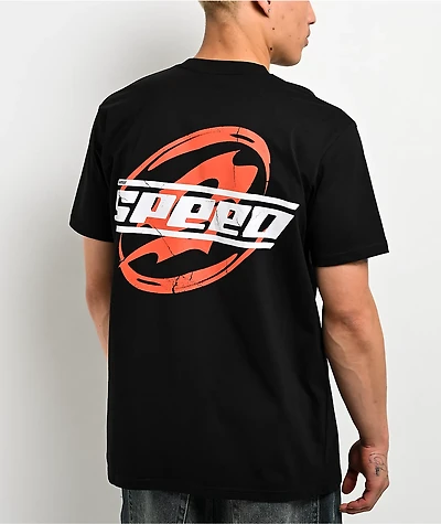 IShowSpeed Red Icon Black T-Shirt