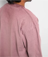 ITA Blush Red Oil Wash Long Sleeve T-Shirt