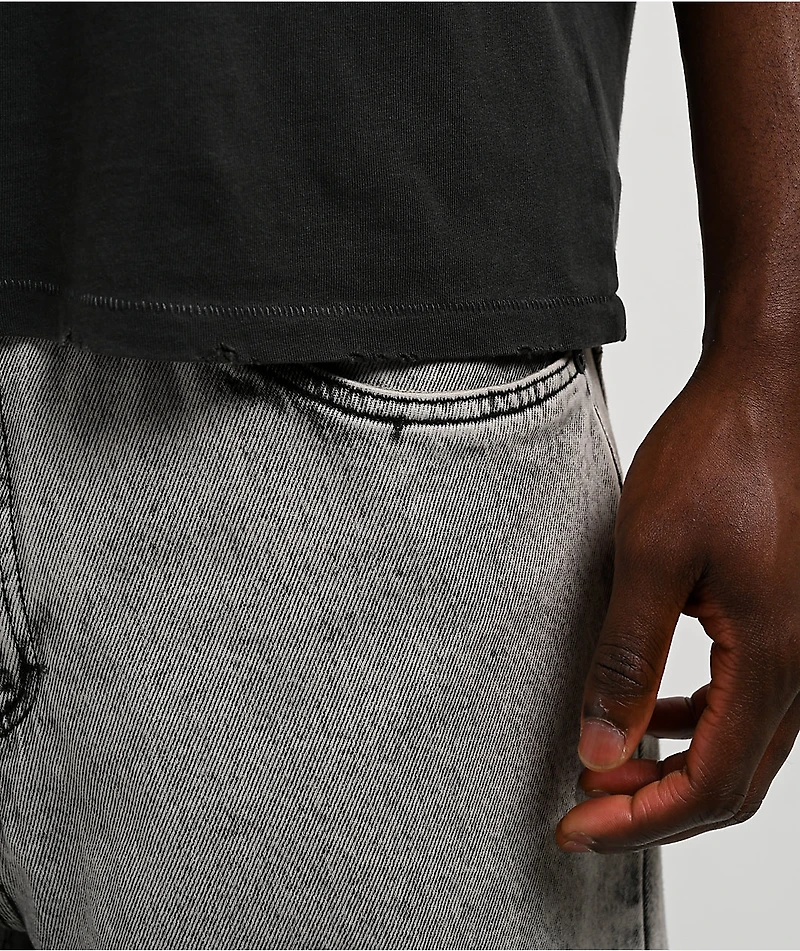 ITA Eon Distressed Black Wash T-Shirt