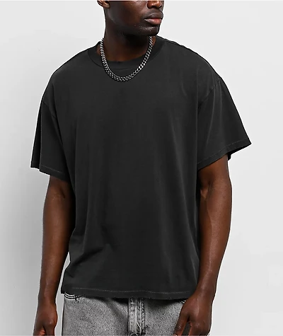 ITA Eon Distressed Black Wash T-Shirt