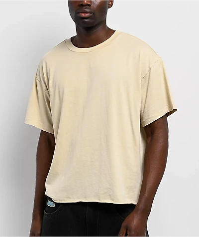 ITA Eon Distressed Sand Wash Crop T-Shirt