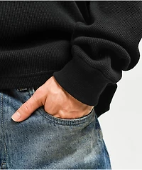ITA Flux Black Thermal Long Sleeve Boxy T-Shirt