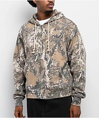 ITA Fractal Camo Crop Zip Hoodie