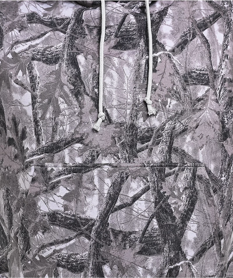 ITA Fractal Grey Camo Crop Hoodie