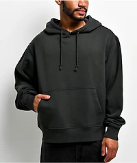 ITA Fractal New Black Wash Crop Hoodie