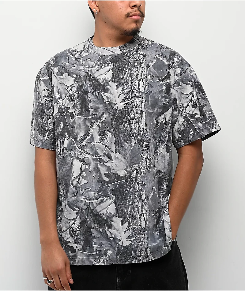 ITA Grey Camo Boxy T-Shirt