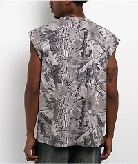 ITA Grey Camo Boxy Tank Top