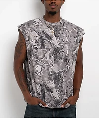 ITA Grey Camo Boxy Tank Top