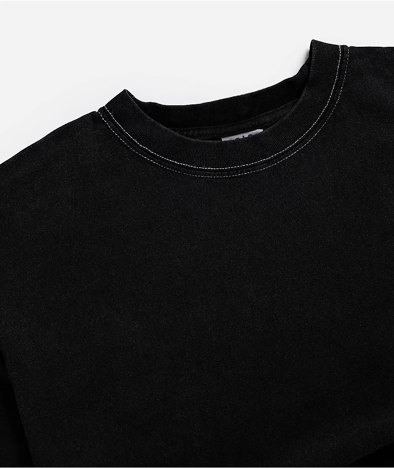 ITA Kids Portal Black Contrast Stitch Boxy T-Shirt