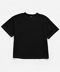 ITA Kids Portal Black Contrast Stitch Boxy T-Shirt