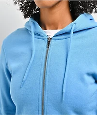 ITA Nova Blue Crop Zip Hoodie