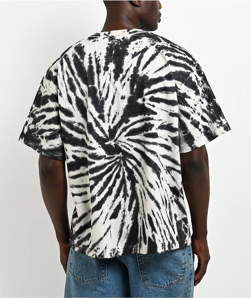 ITA Portal Black & White Tie Dye Boxy T-Shirt