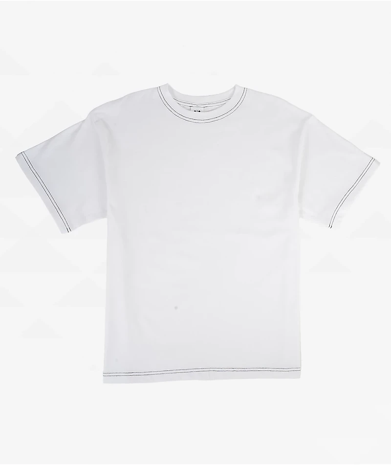 ITA Portal Contrast White Boxy T-Shirt
