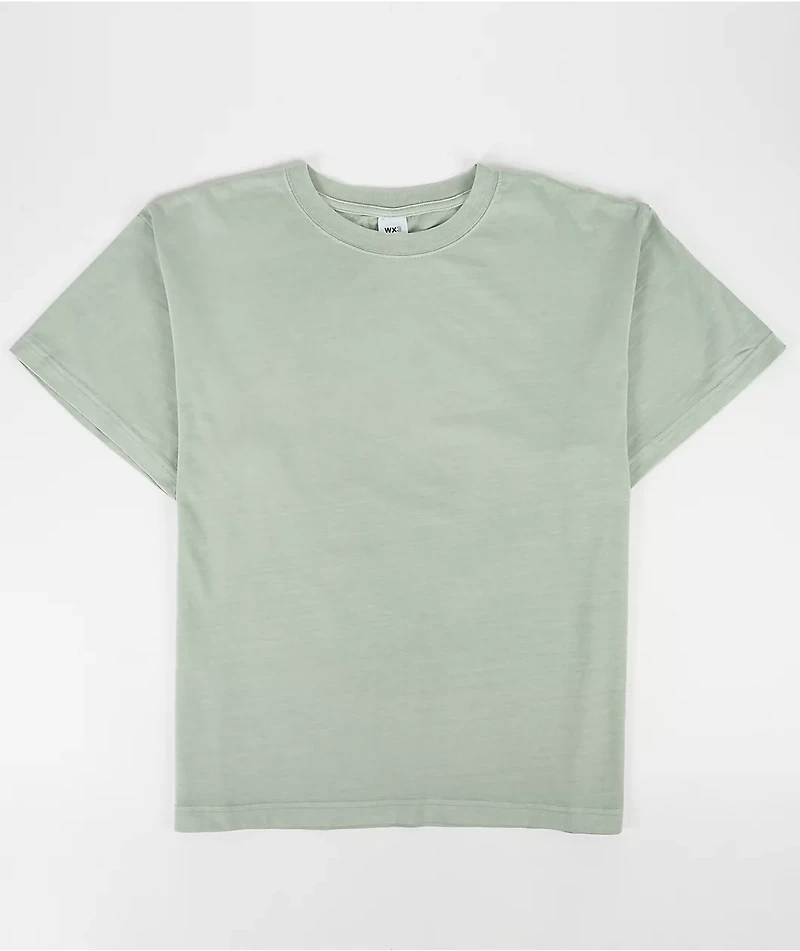 ITA Portal Mint Green Wash Boxy T-Shirt