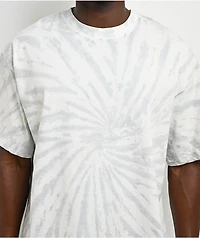 ITA Portal White & Grey Tie Dye Boxy T-Shirt
