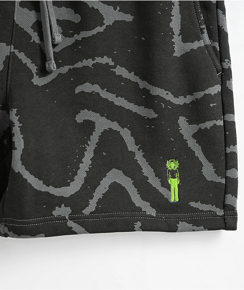ITA Refraction Black Sweat Shorts