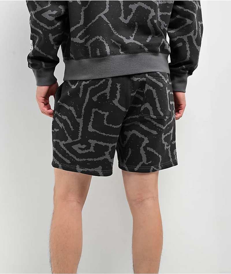 ITA Refraction Black Sweat Shorts