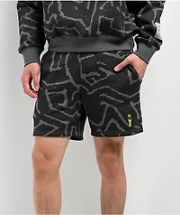 ITA Refraction Black Sweat Shorts