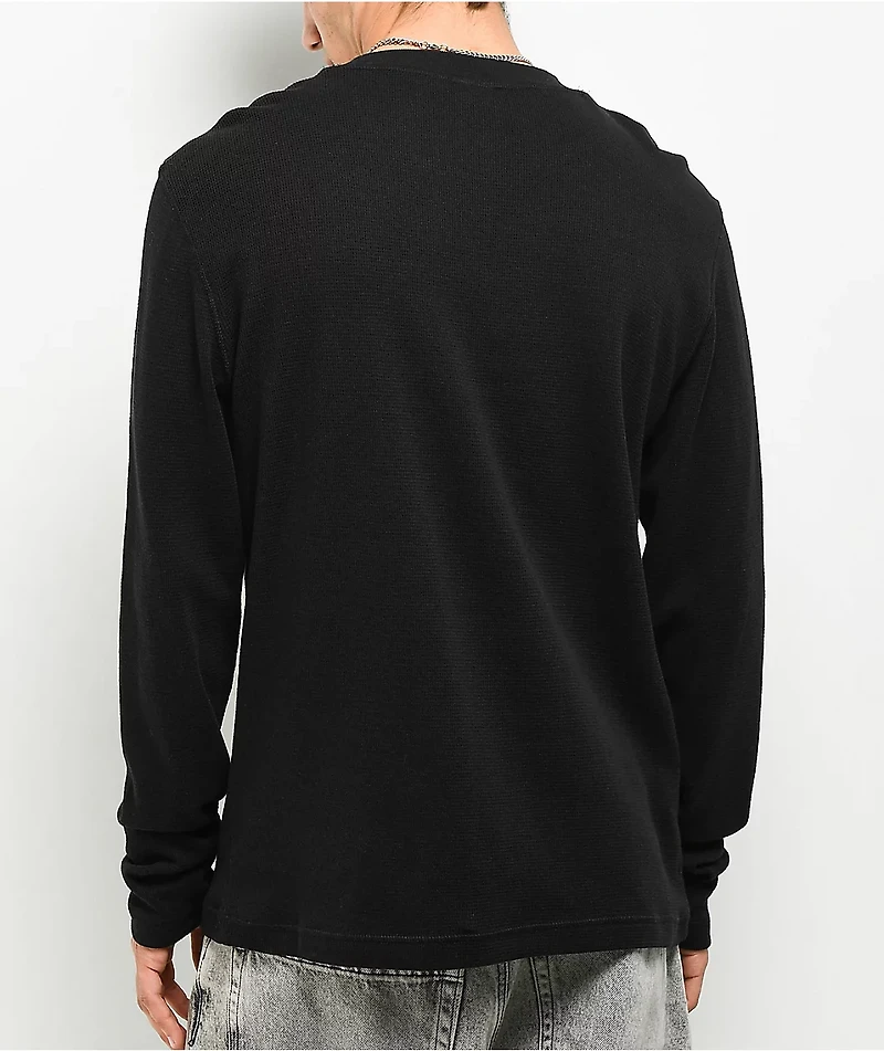 ITA Rift Black Thermal Long Sleeve Slim T-Shirt