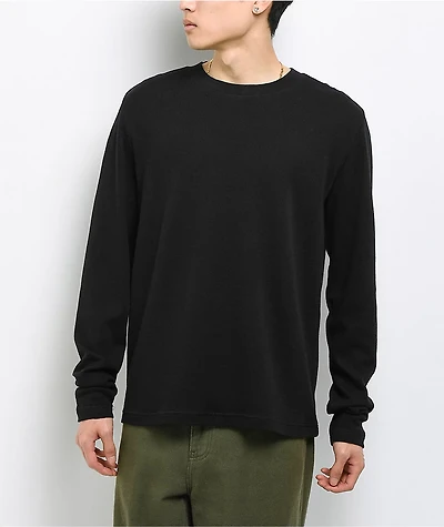 ITA Rift Black Thermal Long Sleeve Slim T-Shirt