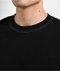 ITA Titan Black Contrast Stitch Oversized T-Shirt