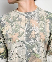 ITA Tree Camo & White 2fer Long Sleeve T-Shirt