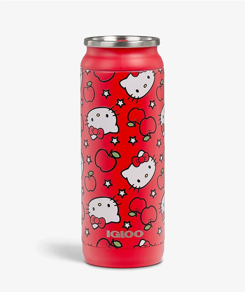 Igloo x Hello Kitty & Friends Apples Red Can Water Bottle 16 oz