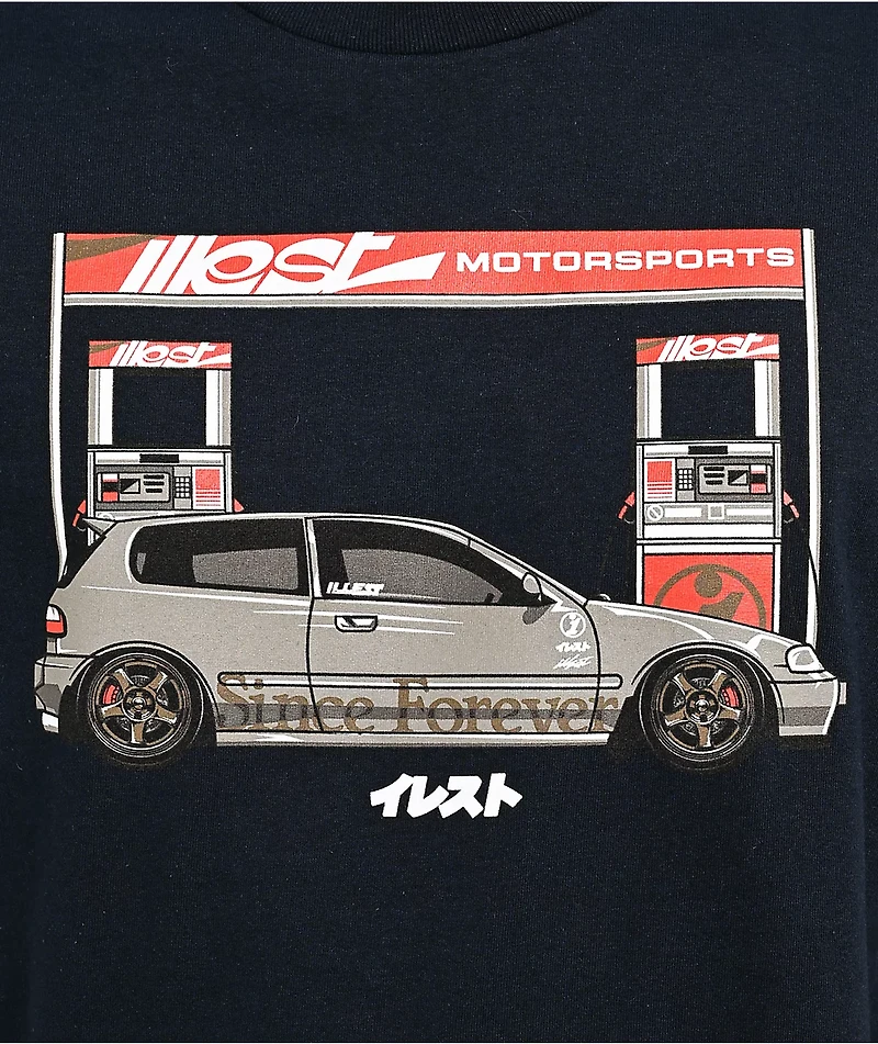 Illest Filling Station Navy T-Shirt
