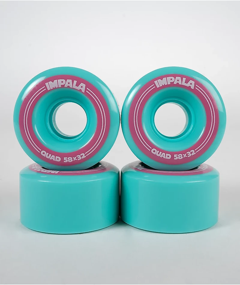 Impala 58mm 82a Aqua Roller Skate Wheels